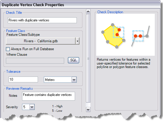 Duplicate Vertex Check Properties
