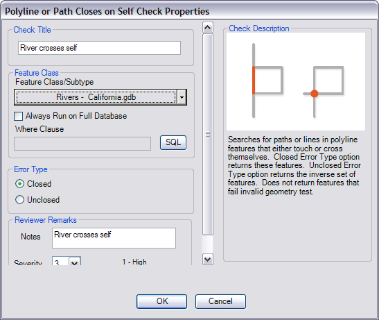 Polyline or Path Closes on Self Check Properties dialog box