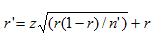 Equation for the maximum failure ratio