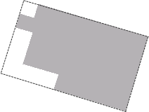 A complex polygon with a minimum-bounding rectangle