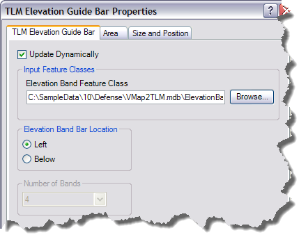 TLM Elevation Guide Bar Properties dialog box