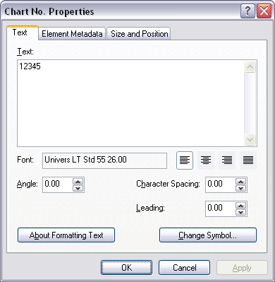 Properties for an element