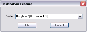 Destination Feature dialog box