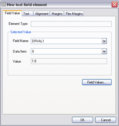 Field Value tab