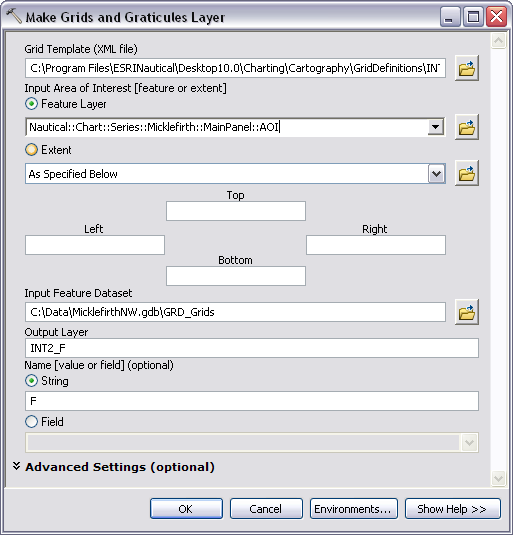 Make Grids and Graticules Layer dialog box