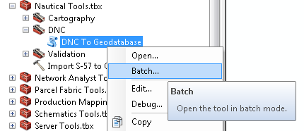 Batch mode for DNC To Geodatabase