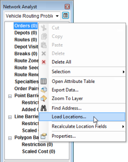 Choosing Load Locations