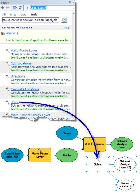 Adding the Solve tool to the model