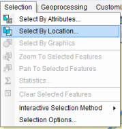 Choosing Select By Location