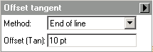 Offset tangent