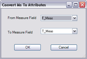 Convert Ms To Attributes dialog box