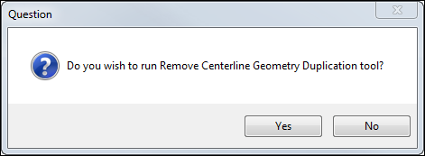 Remove Centerline Geometry Duplication window