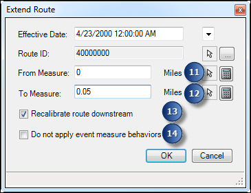 Extend Route changing orientation