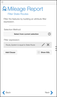 An attribute selection clause is added