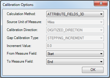 Calibration option for Attribute Fields