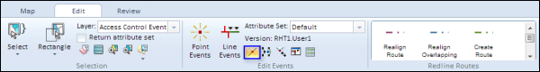 Accessing the Split Events tool in RCE