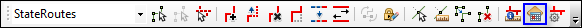 The Roads and Highways Editing toolbar