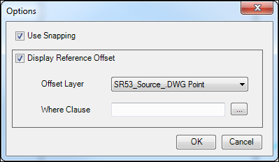 Identify LRS Options dialog box