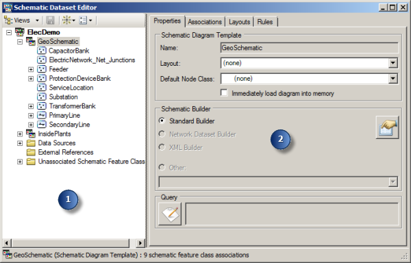 Schematic Dataset Editor windows
