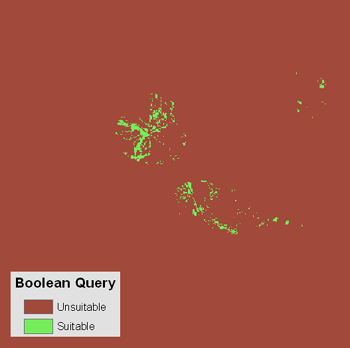 The result from a Boolean query