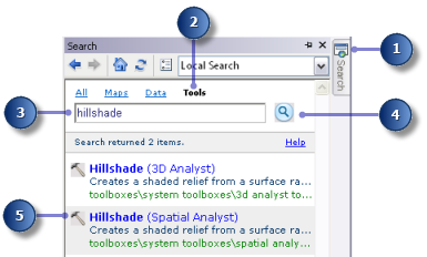 Search for the Spatial Analyst Hillshade tool