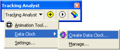 Click Create Data Clock... in the pullright menu