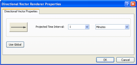 Directional Vector Renderer Properties dialog box