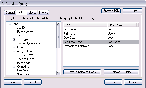 Query Fields