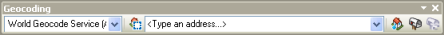 Geocoding toolbar