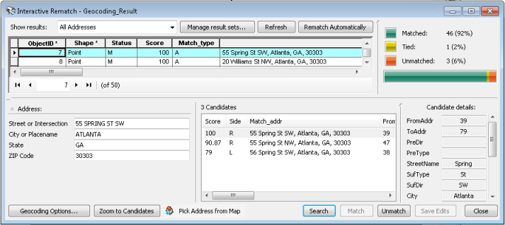 arcmap geocoding