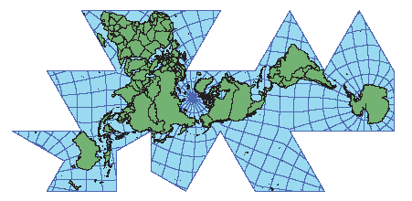 Illustration of the Fuller projection