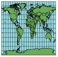 Illustration of Equidistant Cylindrical projection