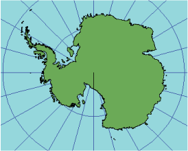 Illustration of the polar stereographic projection