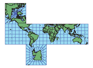 Illustration of a Cube projection