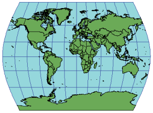 Illustration of the Times projection