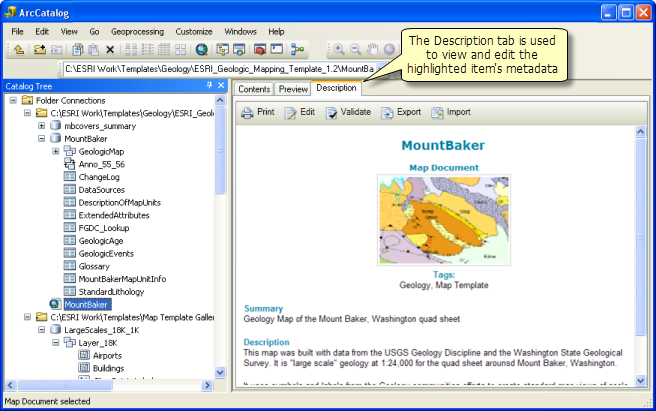 A Quick Tour Of Arccatalog Help Arcgis Desktop