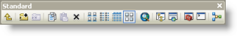 The Standard toolbar in ArcCatalog