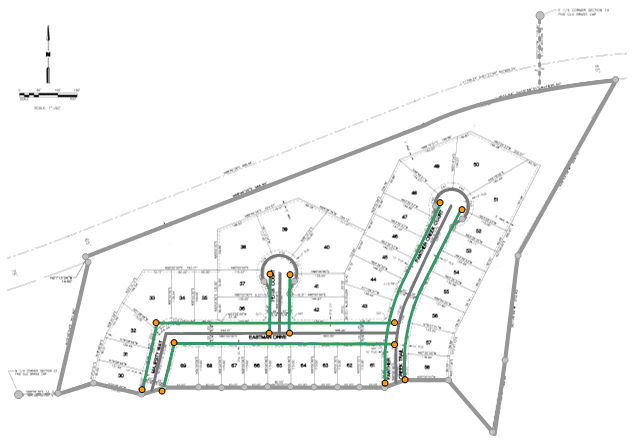 Creating road rights of way