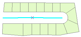 After clipping the subdivision lots, using the option to Discard the area that intersects