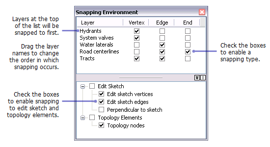 Snapping Environment window