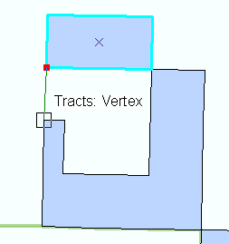 Snapping to the vertex of the Tracts layer