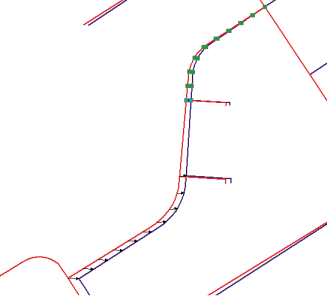 Displacement links around the other curve