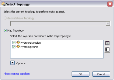 Choosing the layers to participate in the map topology