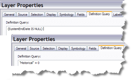 Definition query on lines