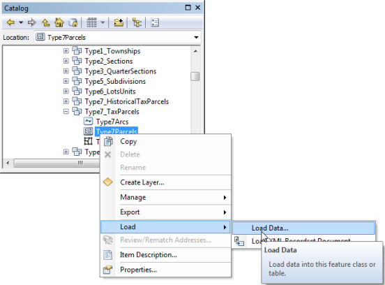 Loading data to a feature class