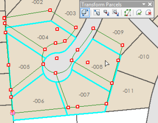 Move, scale, and rotate parcels