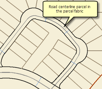 Road centerline parcel