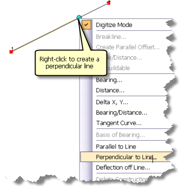 Perpendicular to Line tool