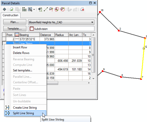 Split line string