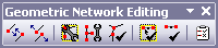 Geometric Network Editing toolbar